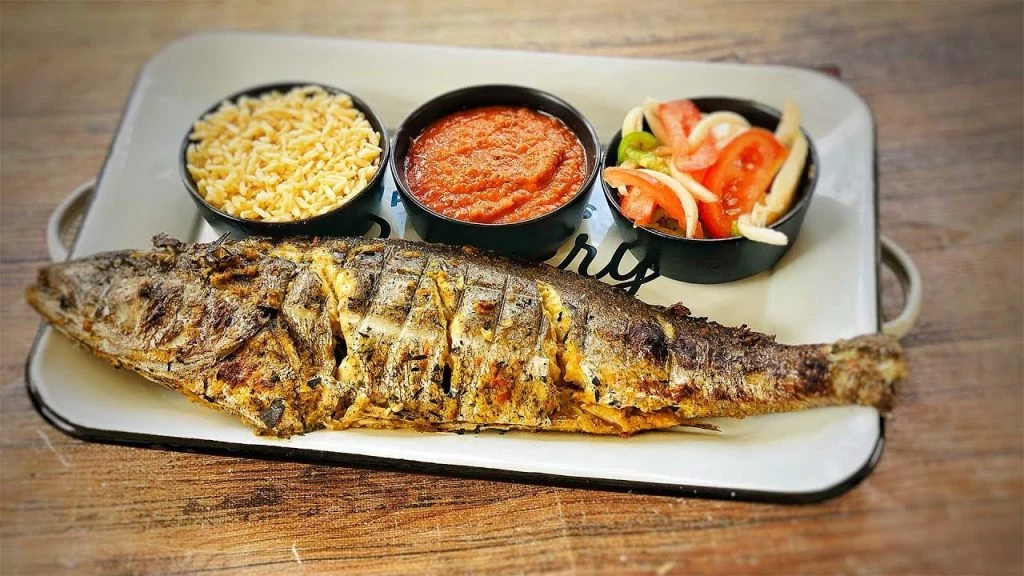 Poisson braisé au charbon