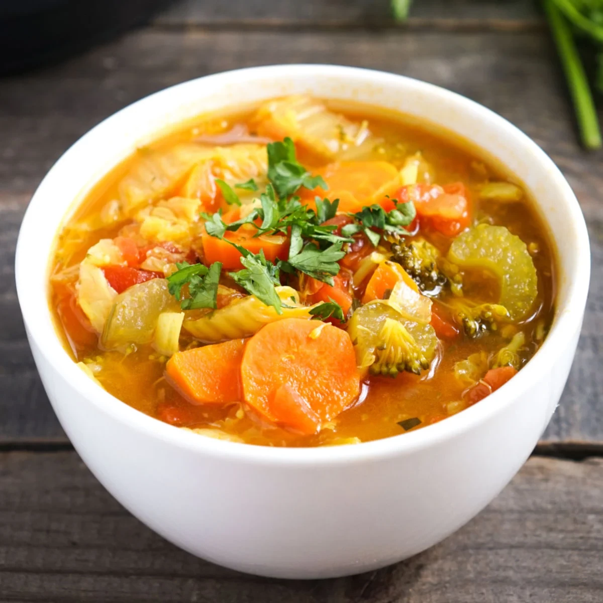 Vegetables soup with pandyam (Soup de légumes avec