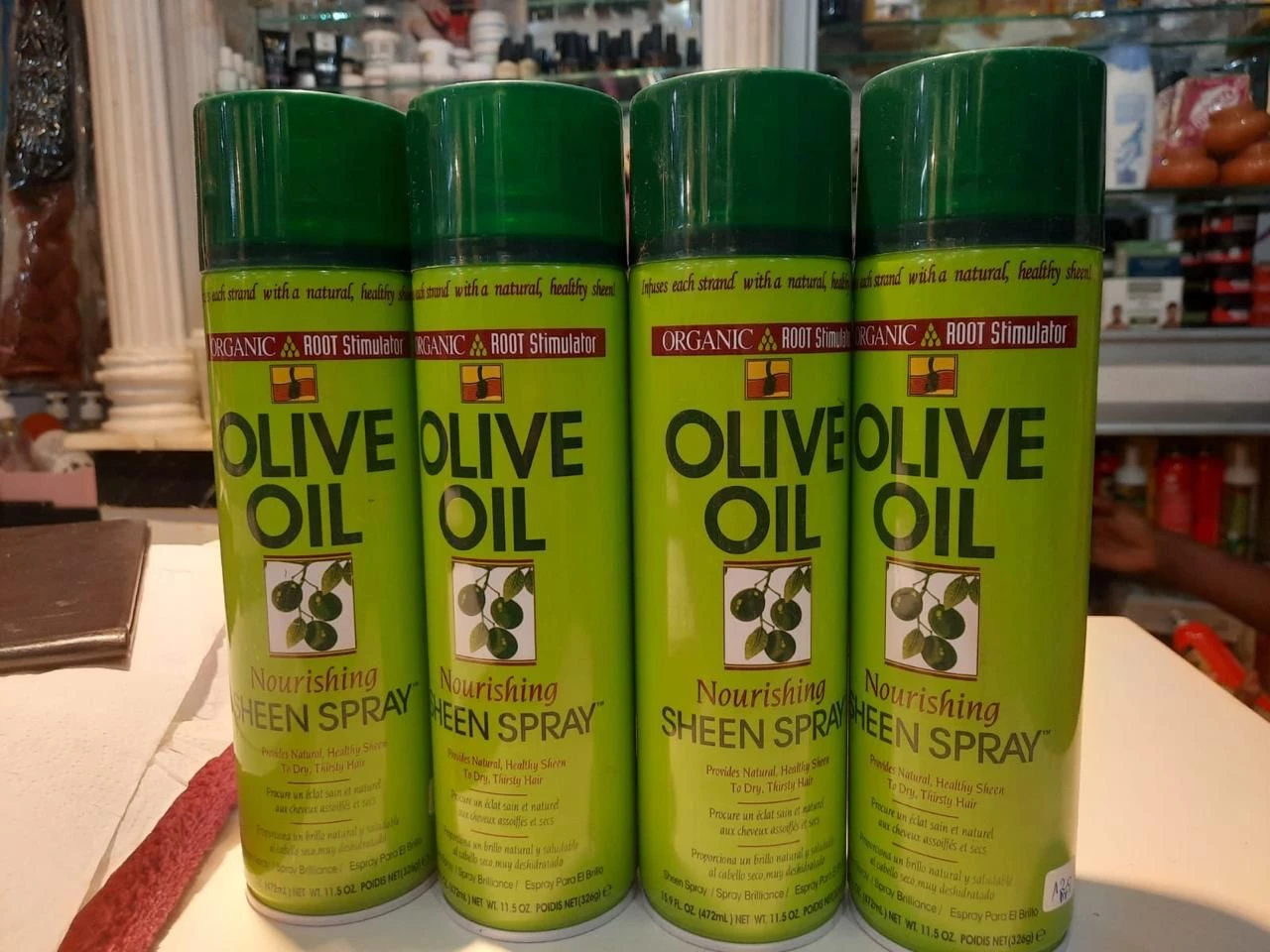 Olive oil (Sheen spray)
